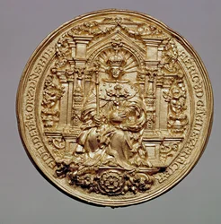 Anverso del sello de Enrique VIII (1491-1547)