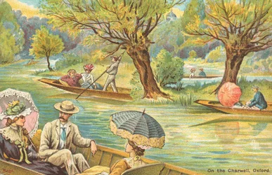 En el Cherwell (litografía en color)