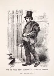 Uno de los pocos deshollinadores restantes, ilustración de London Labour and London Poor de Henry Mayhew, pub. 1862