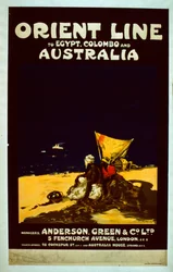 Póster de la Línea Orient, c.1920