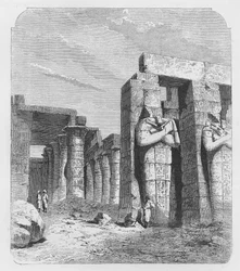 Columnas osirídeas del Rameseum, Tebas