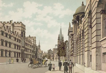 Oxford: High Street (litografía en color)