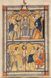 Página de un salterio, c.1270