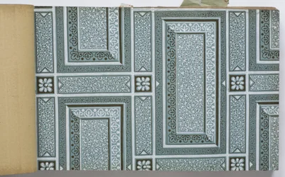 Página de un libro de muestras de papel tapiz