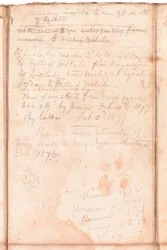 Página de un álbum perteneciente a Henry Morton Stanley