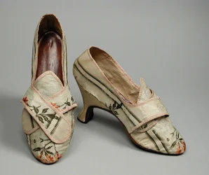 Par de zapatos de mujer, c.1780