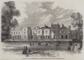 Casa Panshanger, Hertfordshire, la Residencia del Conde Cowper