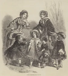 La moda de París en marzo (grabado)