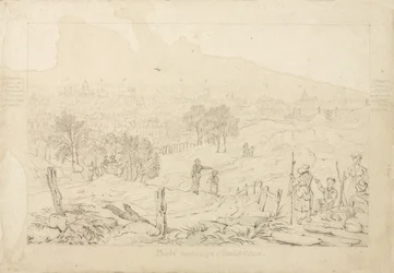 París desde las Alturas de Belle Ville, 1815