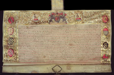 Patente para la restauración del Ducado de Norfolk, por Carlos II, 1660