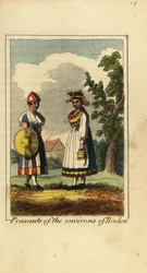 Mujeres campesinas de los alrededores de Baden, Alemania