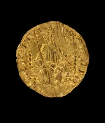 Penique del rey Enrique III, 1257-58 (oro)