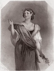 Perdita (Cuento de invierno) - de la Galería de mujeres de Shakespeare, colección de cuarenta y cinco retratos serios por artistas tempranos de Londres, enriquecidos con avisos críticos y literarios, circa 1838