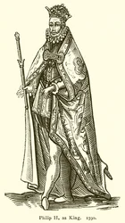 Felipe II como Rey. 1590