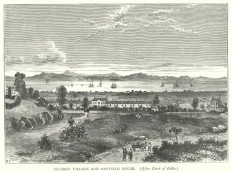 Picardy Village y Gayfield House (grabado)