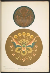 Placa iv  , de Estudios en Diseño. [60 láminas de colores.]