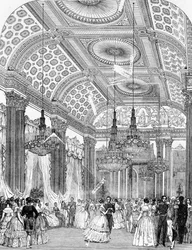 Baile de polca en un baile de estado en el Palacio de Buckingham, 1848