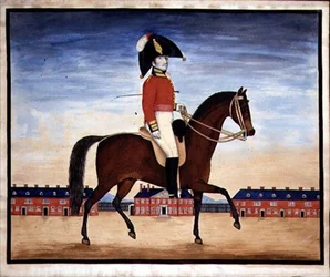 Retrato del Capitán William Manfull del 3er Regimiento de Dragones Ligeros del Rey
