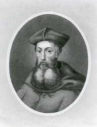 Retrato del Cardenal Reginald Pole (1500-58) (grabado)
