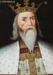 Retrato de Eduardo III (óleo sobre tabla)