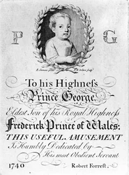 Retrato de Jorge III, impresión realizada por Francois Movellon de la Cave, 1804