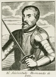 Retrato de Hernando de Soto (c.1496-1542) de 