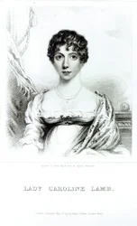 Retrato de Lady Caroline Lamb (1785-1828) grabado por Henry Meyer