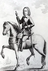 Retrato del Mayor General Desborough a caballo