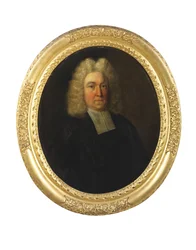 Retrato del Reverendo Joseph Cookson, principios del siglo XVIII