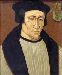 Retrato de Richard Foxe o Fox (c.1448-1528) Obispo de Winchester, Lord Guardián del Sello Privado de Enrique VII y Enrique VIII y fundador del Corpus Christi College, Oxford