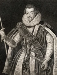 Retrato de Robert Cecil, 1er Conde de Salisbury (1563-1612), de Lodges British Portraits, 1823