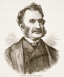 Retrato de Sir Hope Grant, ilustración de Cassells Illustrated History of England