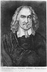 Retrato de Thomas Hobbes (1588-1679)