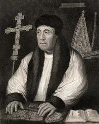 Retrato de William Warham (1450-1532), de Lodges British Portraits, 1823