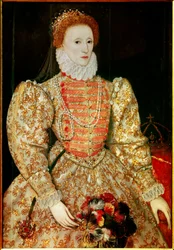 Retrato de la Reina de Inglaterra Isabel