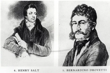 Retratos de Henry Salt y Bernardino Drovetti