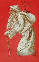 Postal que representa a Papá Noel, c.1900