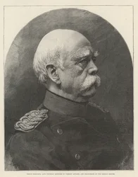 Príncipe Bismarck, ex Ministro de Asuntos Exteriores de Prusia y Canciller del Imperio Alemán