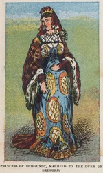 Princesa de Borgoña, casada con el Duque de Bedford