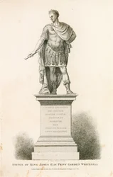Privy Garden Westminster, Estatua del rey Jacobo II
