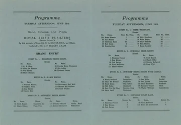 Programa para el primer rodeo internacional