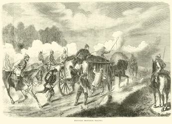 Carros de provisiones prusianos, septiembre 1870