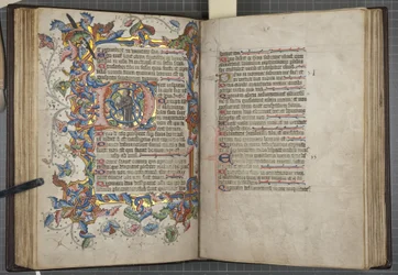 Salterio con calendario de uso Sarum, Fol 40 verso 41 recto, c.1425-75