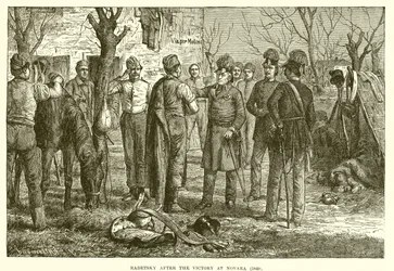 Radetsky después de la victoria en Novara (1849)