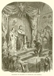 Recepción de Colón por Fernando e Isabel