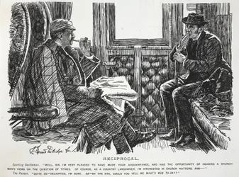 Recíproco, ilustración de Punch