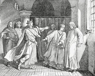 Reconciliación de Luis IV, rey de los romanos, con Federico el Hermoso, rey de Alemania en 1325