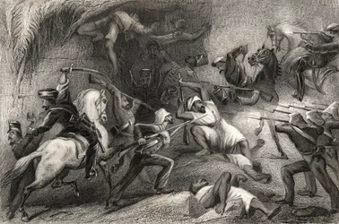 Repulsión de una salida de Delhi, de 