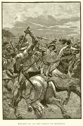 Ricardo III en la Batalla de Bosworth
