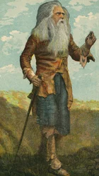 Rip Van Winkle (litografía en color)